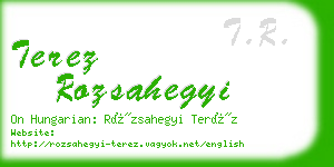 terez rozsahegyi business card